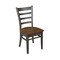 International Concepts Emily Side Chair, Set of 2 Chairs, Hickory/Washed Coal C45-617P - alternate 2
